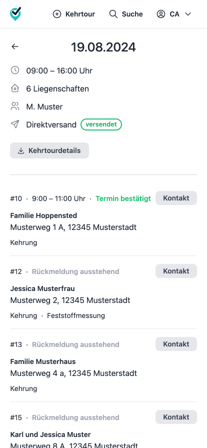 Du siehst Rückmeldungen unterwegs oder im Büro